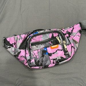 Purple camo Fanny pack